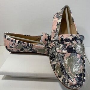 Isaac Mizrahi Live! Floral printed moccasins 8.5